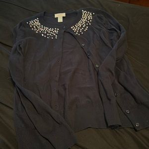 3 for $15 Loft Beaded Cardigan EUC